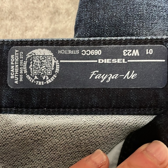 Diesel Fayza -Ne Denim + Sweatpants. With Rose gold hardware. - Picture 10 of 12